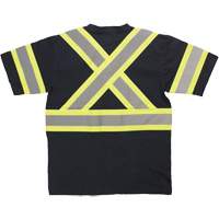 Chemise de s&eacute;curit&eacute; &agrave; manches courtes, Coton, T-petit, Noir Trail Hammer and Bolt