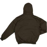 Water Repellent Fleece Pullover Hoodie, Men's, Small, Black Trail Hammer and Bolt