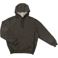 Water Repellent Fleece Pullover Hoodie, Men's, Small, Grey Trail Hammer and Bolt