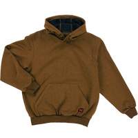 Water Repellent Fleece Pullover Hoodie, Men's, Small, Brown Trail Hammer and Bolt