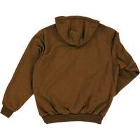 Water Repellent Fleece Pullover Hoodie, Men's, Small, Brown Trail Hammer and Bolt