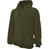 Water Repellent Fleece Pullover Hoodie, Men's, Small, Green Trail Hammer and Bolt
