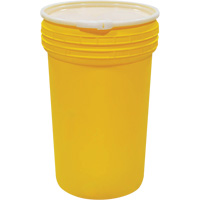 Plastic Lab Pack Nestable Drum with Lever-Lock, 55 US gal., Mobile Trail Hammer and Bolt