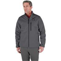 M12 Heated Toughshell Jacket (Jacket Only), Men's, Large, Grey Trail Hammer and Bolt