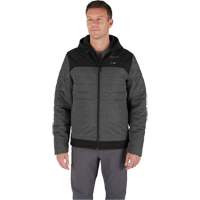 M12 Heated Quietshell Jacket with Battery, Men's, 2X-Large, Grey Trail Hammer and Bolt