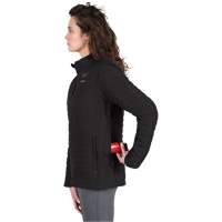 Manteau chauffant M12 Axis avec pile, Femmes, Petit, Noir Trail Hammer and Bolt