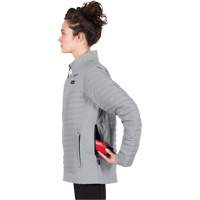 Manteau chauffant M12 Axis avec pile, Femmes, Grand, Gris Trail Hammer and Bolt