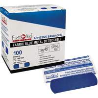 Bandages, Rectangular/Square, 3", Fabric Metal Detectable, Sterile Trail Hammer and Bolt