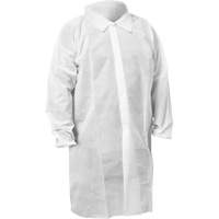 KleenGuard KGA10 Lab Coat, Medium, White Trail Hammer and Bolt