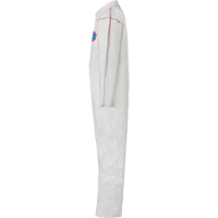 SFR Coveralls with Collar, Medium, White, Tyvek&reg; 400 Trail Hammer and Bolt