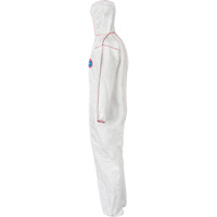 SFR Coveralls with Hood, Medium, White, Tyvek&reg; 400 Trail Hammer and Bolt