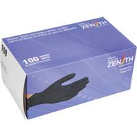 Heavyweight Tactile Grip Examination Gloves, Large, Nitrile, 8-mil, Powder-Free, Black, Class 2 Trail Hammer and Bolt