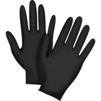 Emballages de gants jetables pour machine distributrice, Petit, Nitrile, 5 mils, Sans poudre, Noir, Classe 2 Trail Hammer and Bolt