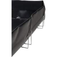 Berme &agrave; support en fil m&eacute;tallique, Capacit&eacute; 479 gal. US, 8' la x 10' lo x 12" h, Support en L Trail Hammer and Bolt