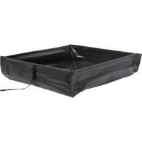Collapsible Roll-Up Spill Berm, 15 US gal. Capacity, 2' W x 2' L x 6" H Trail Hammer and Bolt