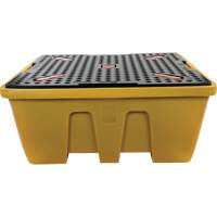IBC Spill Pallet, 333 US gal. Spill Capacity, 66" x 66" x 27.5" Trail Hammer and Bolt