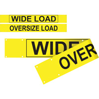 Double Sided Wide Load/Oversized Load Banner, Vinyl, 96" W x 12" H Trail Hammer and Bolt