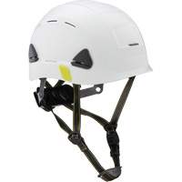 Casque de s&eacute;curit&eacute; d'escalade Fibre Metal, R&eacute;pond aux normes CSA type 2, Suspension Rochet, Ventil&eacute; Trail Hammer and Bolt