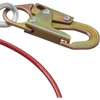 AS-21210-6 6' Cable Anchor with Snap Hook & O-Ring, Sling, Temporary Use Trail Hammer and Bolt