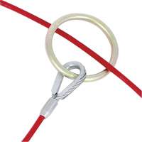 AS-21110-4 4' Cable Anchor with O-Ring Ends, Sling, Permanent Use Trail Hammer and Bolt