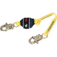 Web Shock-Absorbing Lanyard, 2.5', Snap Hook Center, Snap Hook Leg Ends, Polyester Trail Hammer and Bolt