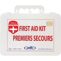 Trousse de premiers soins Shield, R&eacute;pond ou surpasse la norme CSA Z1220-24 type 2 environnements &agrave; faible risque, Petit (2-25 travailleurs) Trail Hammer and Bolt