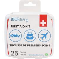 25-Piece Home & Travel First Aid Kit, Plastic B Trail Hammer and Bolt