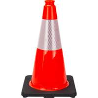 Premium Traffic Cone, 18", Orange, 6" Reflective Collar(s) Trail Hammer and Bolt