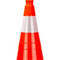 Premium Traffic Cone, 28", Orange, 4" Reflective Collar(s) Trail Hammer and Bolt