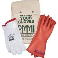 Rubber Electrical Insulating Glove Kit, ASTM Class 0, Size 8, 11" L Trail Hammer and Bolt