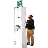 Safety Shower Test Kit with Bucket & Shower Sock Trail Hammer and Bolt