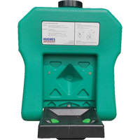 Poste de douche oculaire portable autonome, Aliment&eacute; par gravit&eacute;, Capacit&eacute; 16 gal., Conformit&eacute; ANSI Z358.1 Trail Hammer and Bolt