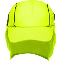 Cooling Hat with Neck Shade, Hi-Vis Lime Trail Hammer and Bolt