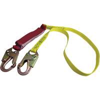 External Energy Absorber Lanyard with 3/4" Hook, 6', Snap Hook Center, Snap Hook Leg Ends, Polyester Trail Hammer and Bolt