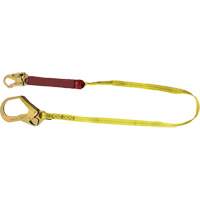 External Energy Absorber Lanyard with 2-1/4" Hook, 6', Snap Hook Center, Snap Hook Leg Ends, Polyester Trail Hammer and Bolt