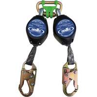 Self Retracting Lanyard with Composite Housing, 7', Web, Swivel Trail Hammer and Bolt