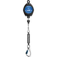 Self-Retracting Lifeline, 20', Galvanized Steel, Swivel Trail Hammer and Bolt
