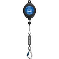 Self-Retracting Lifeline, 30', Galvanized Steel, Swivel Trail Hammer and Bolt