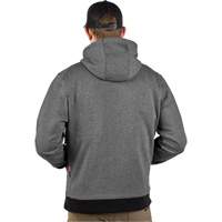 Chandail &agrave; capuchon chauffant M12 avec pile, Hommes, T-Grand, Gris, Poly-coton Trail Hammer and Bolt
