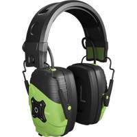 Safety Green Link Aware Bluetooth Earmuffs, Headband Style, 25 dB Trail Hammer and Bolt