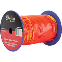 Warning Line with Flags, 328' L, Orange/Yellow Trail Hammer and Bolt