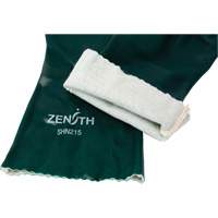 Double Dipped Green Gloves, 14" L, PVC, Cotton Jersey Inner Lining, 70-mil Trail Hammer and Bolt