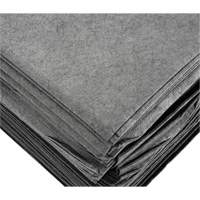 Meltblown Sorbent Pads, Universal, 15" x 19", 8 gal. Absorbancy Trail Hammer and Bolt