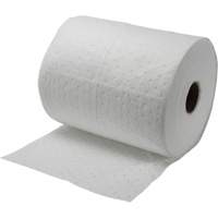 Rouleaux absorbants li&eacute;es, Lourd, 150' lo x 15" la, Absorption 12 gal. Trail Hammer and Bolt