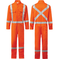 Combinaison FR Bizflame 88/12 Iona 7 oz. FR510, Taille 36, Orange Trail Hammer and Bolt