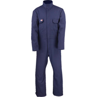 Westex UltraSoft&reg; Welder's Coverall - Regular, Size Small, Navy Blue Trail Hammer and Bolt