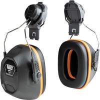 Hardhat Earmuffs, Cap Mount, 27 NRR dB Trail Hammer and Bolt