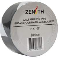 Ruban pour marquage d'all&eacute;es, 2" x 108', PVC, Noir et blanc Trail Hammer and Bolt