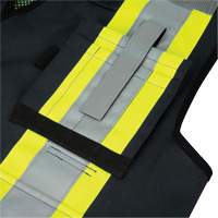 6679 High-Visibility Antimicrobial Mesh-Back Surveyor Vest, Black, Small, Polyester Trail Hammer and Bolt