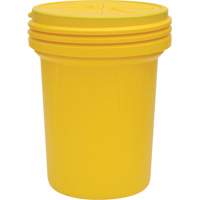 Lab Pack Plastic Barrel Drum with Screw-On Lid, 30 US gal., Mobile/Stationary Trail Hammer and Bolt